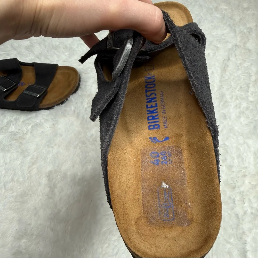 Birkenstock Arizona Suede Sandals Black | EU 40 US 9–9.5 - Picture 5 of 13